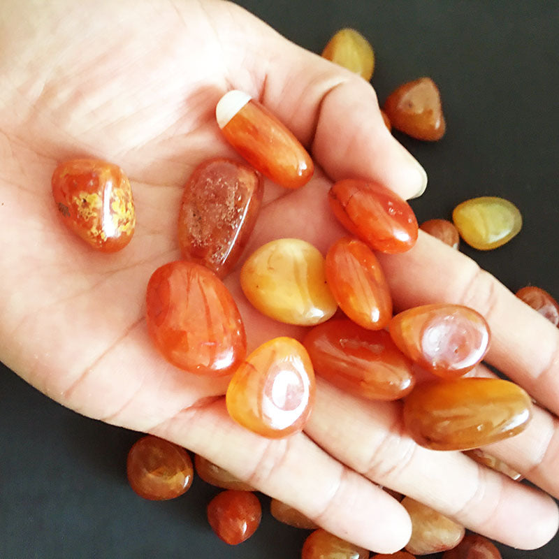 Surface Rough Typeface Carnelian Rough Stones-Natural Orange Crystal Decor – LumaNest